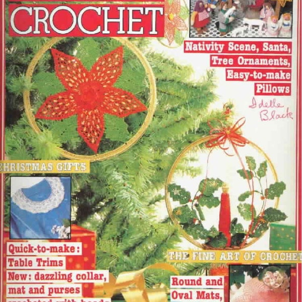 PDF Old Magazine Crochet Patterns 1984. 60 color pages of napkins, blankets, curtains and more with diagrams and detailed descriptions.