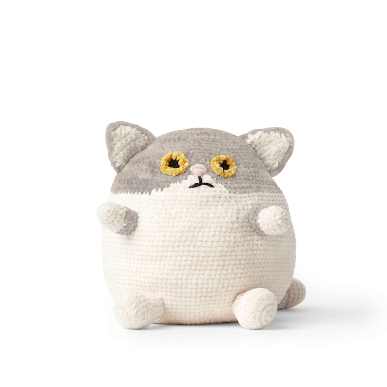 Crochet Pattern Soft Toy Fat Cat. image 1