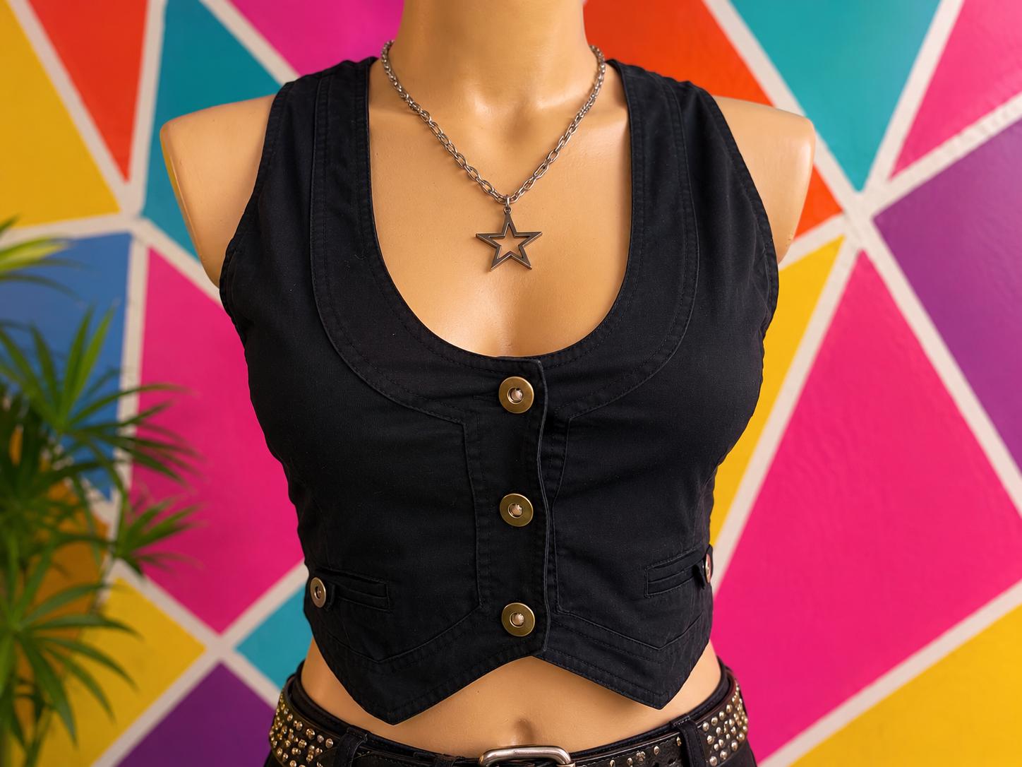 Y2k Grunge Black Tank Top - Etsy