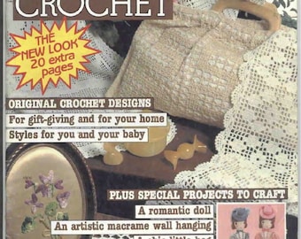 PDF Old Magazine Crochet Patterns 1985. 80 color pages of napkins, blankets, curtains and more with diagrams and detailed descriptions.