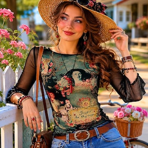 Long Sleeve Early 2000s Tops - Etsy