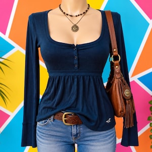 Vintage Hollister Tops - Etsy
