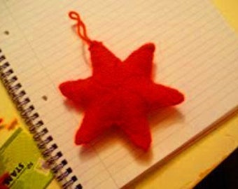 Easy Knitted Christmas Star Pattern.