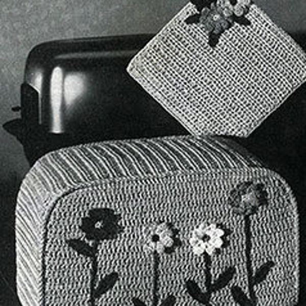 Crochet Pattern Toaster Cover and Pot Holder