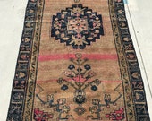3.8x7.3 Feet 100 Wool Handmade 1930 Vegetable Dyes Antique Lilihan Mallayer Sarouk Serapi Heriz 3.8x7.8 Area Rug