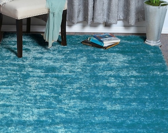 BlessLiving Abstract Area Rug Soft 3D Green Turquoise Teal and Yellow Floor Mat Modern Wave Reversible Large Carpet for Bedroom Kitchen Living Room 4' x 6' BlessLiving Abstract Area Rug Soft 3D Green Turquoise Teal and Yellow Floor Mat Modern Wave Reversible Large Carpet for Bedroom Kitchen Living Room 4' x 6'