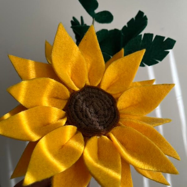 Mother's Day Gift , Felt sunflower bouquet