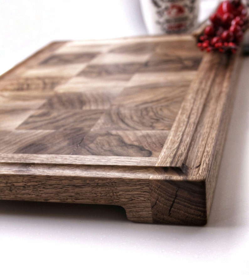 Cutting Board made of walnut and epoxy resin wood boards Etsy