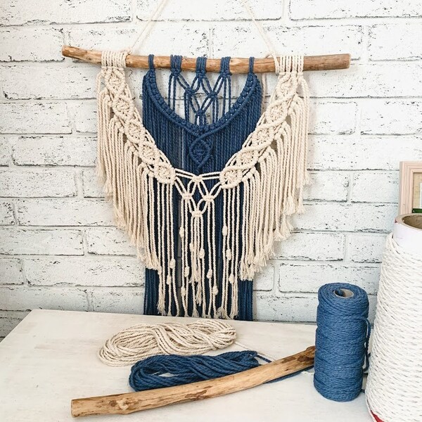 Macrame diy pattern for beginners Macrame Kit Macrame Pattern Bohemian home decor diy kit