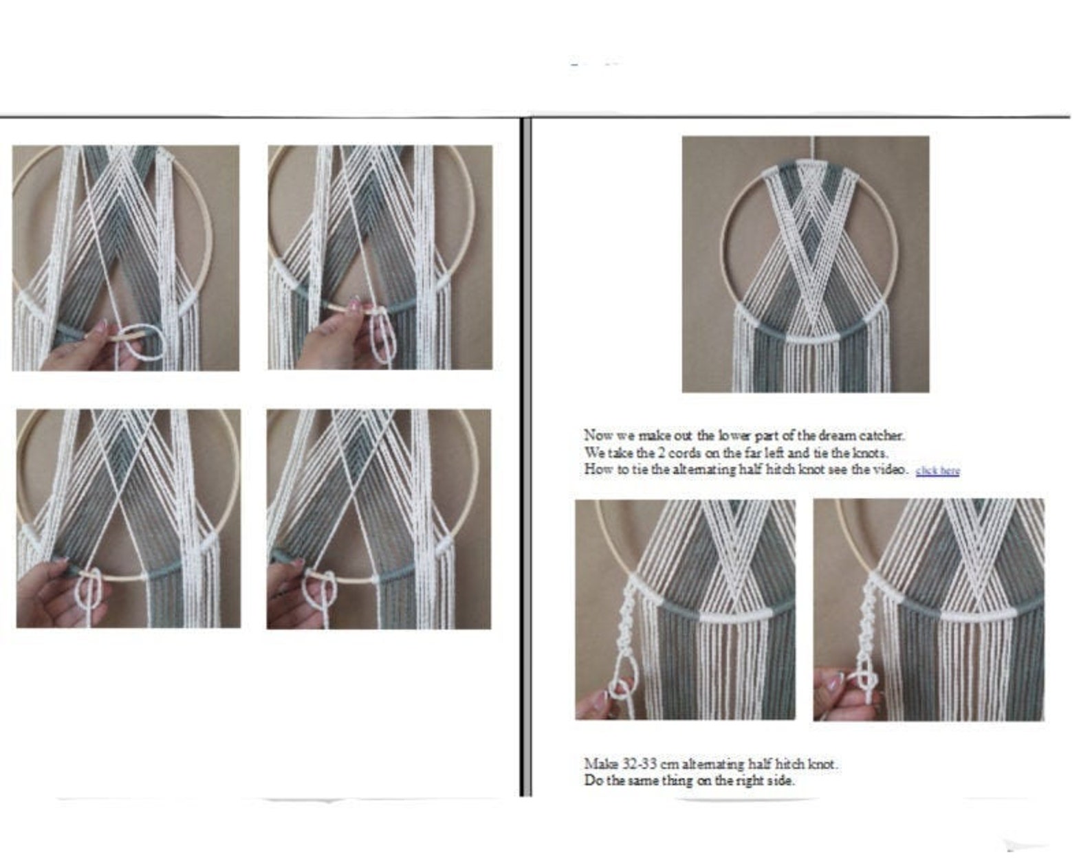 Macrame Dream Catcher Tutorial With Video, Macrame Dreamcatcher With ...