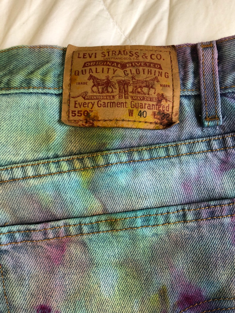 Ice Dyed Levi\u2019s 550s