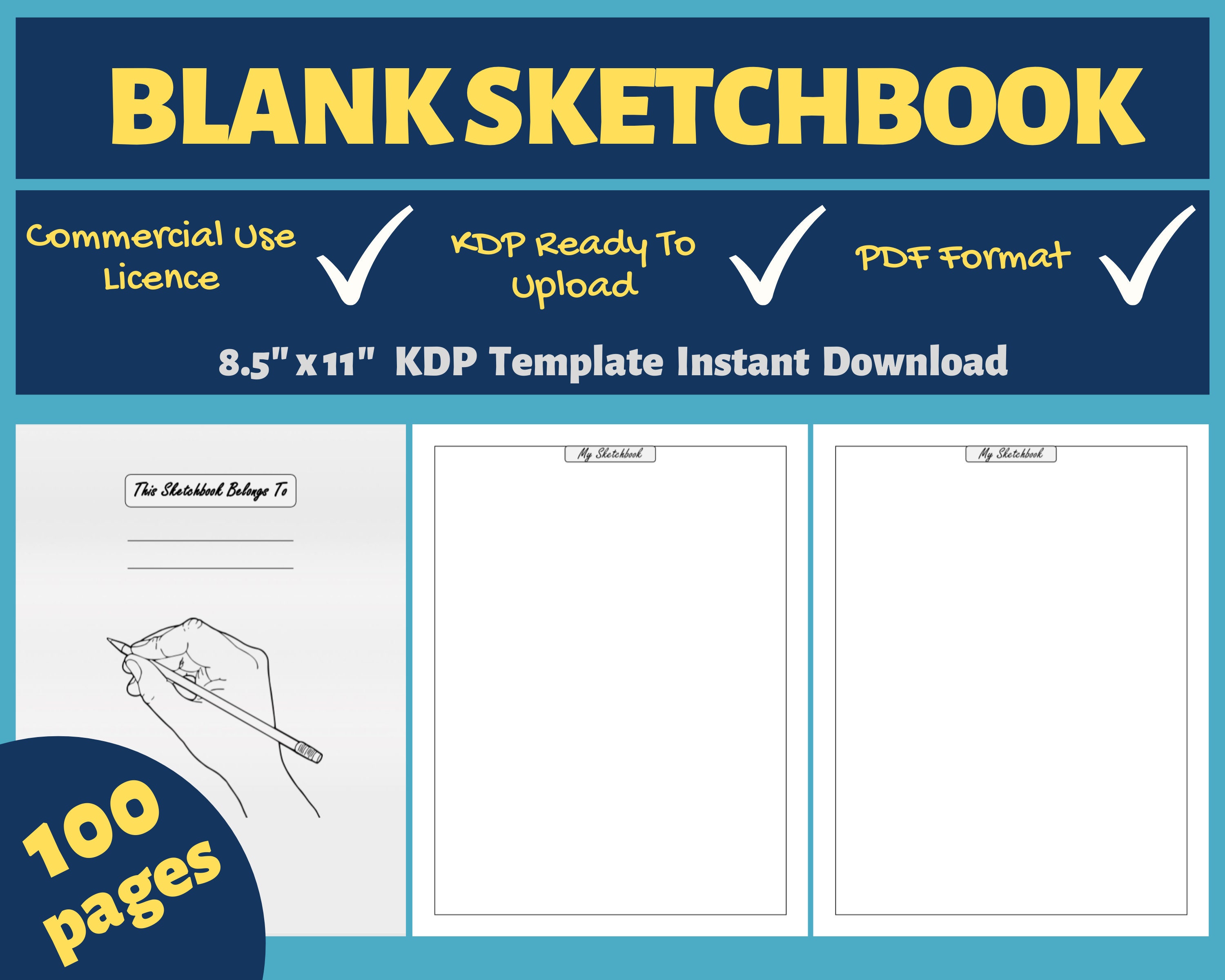 8.5X11" Anime & Manga Sketchbook: 100+ Pages - rfbgh2n