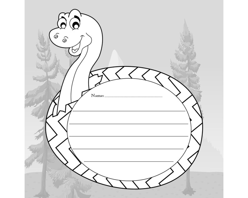 Download Kids Dinosaur Guest Book KDP Template 8.5x8.5 KDP Interior ...