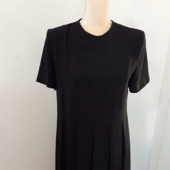 Vintage black Orvis dress 6-8 career elegant midi… - image 4