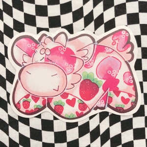 pillow pet strawberry milkshake cow sticker!