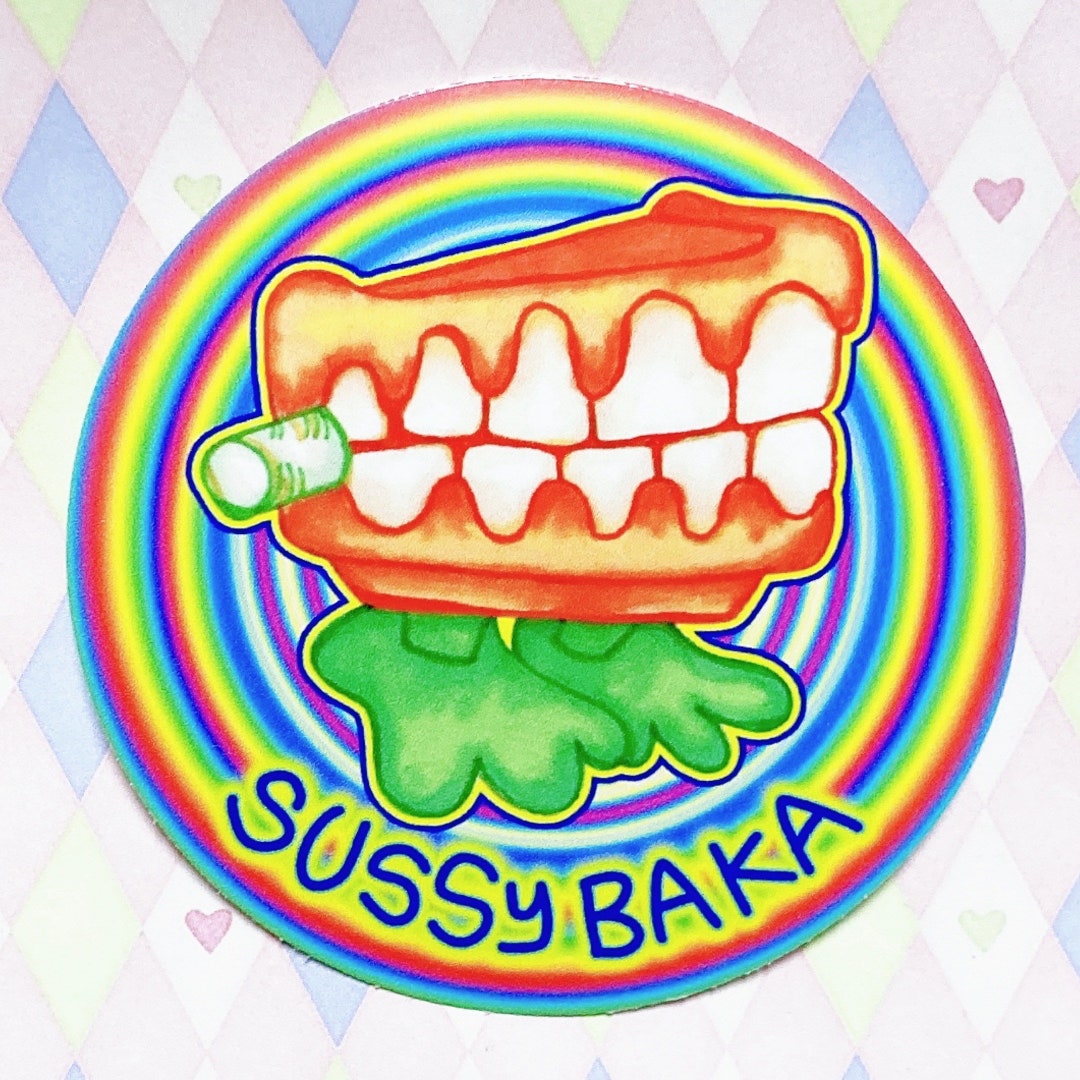 Sussy Baka Rainbow Funny Clattering Teeth Vintage Toy Vinyl