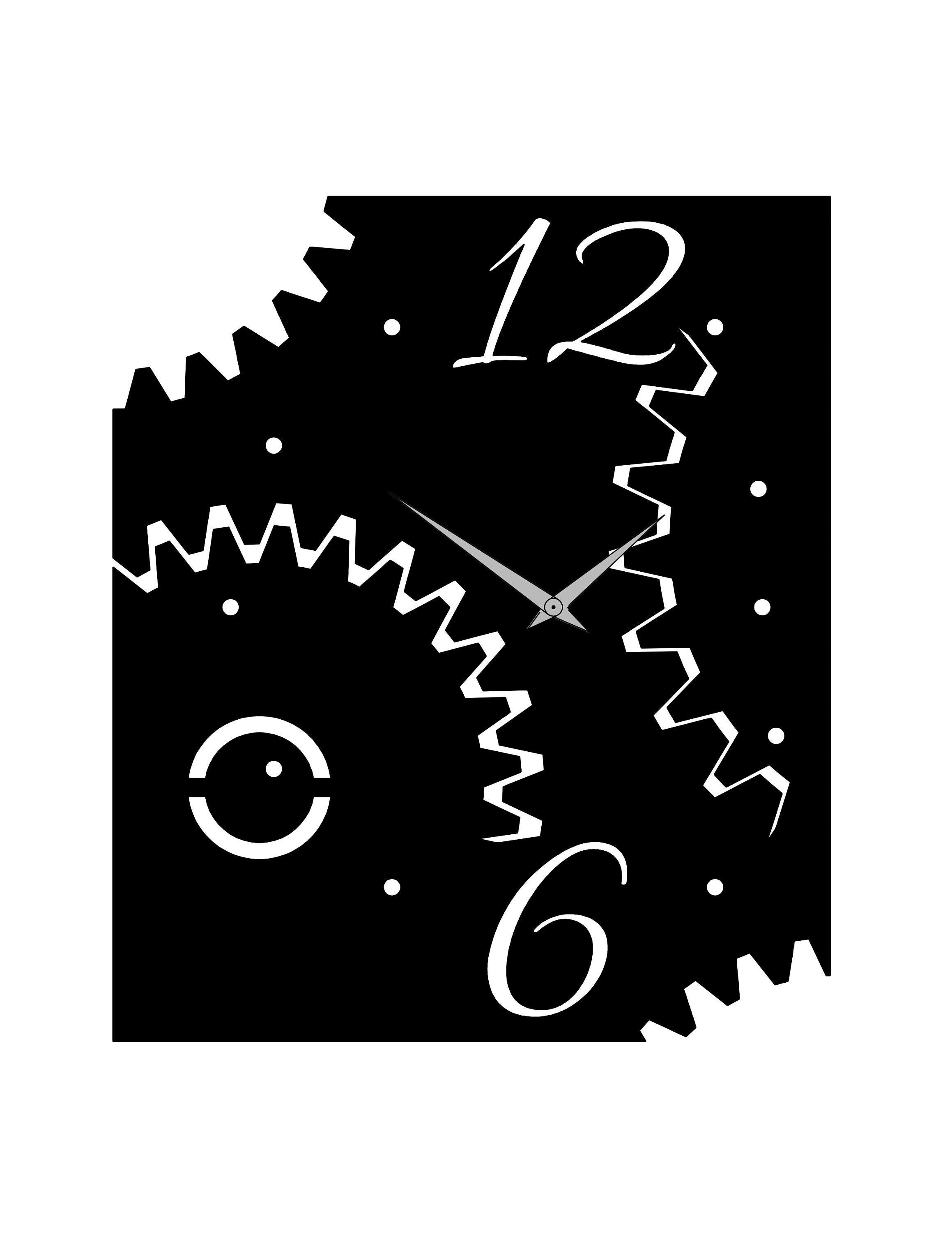 Gears Wall Clock Dxf Files for Laser Dxf Files for Plasma Etsy UK