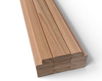 Red Grandis Bench Slats Set 1220mm Hardwood Garden Bench Slat Set Rounded Edges