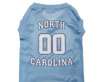 North Carolina Tar Heels licensed pet jersey