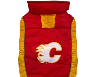 Calgary Flames Game Day Dog/Cat Puffer Vest