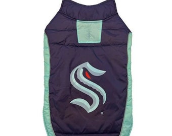 Seattle Kraken Game Day Dog/Cat Puffer Vest