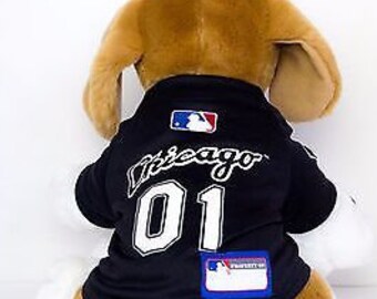 dog white sox jersey