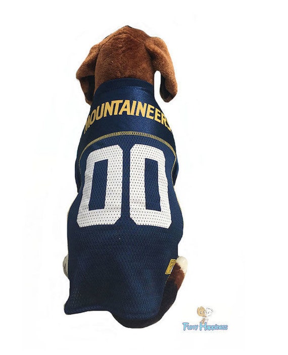 West Virginia Mountaineers Licensed Pet Jersey Etsy