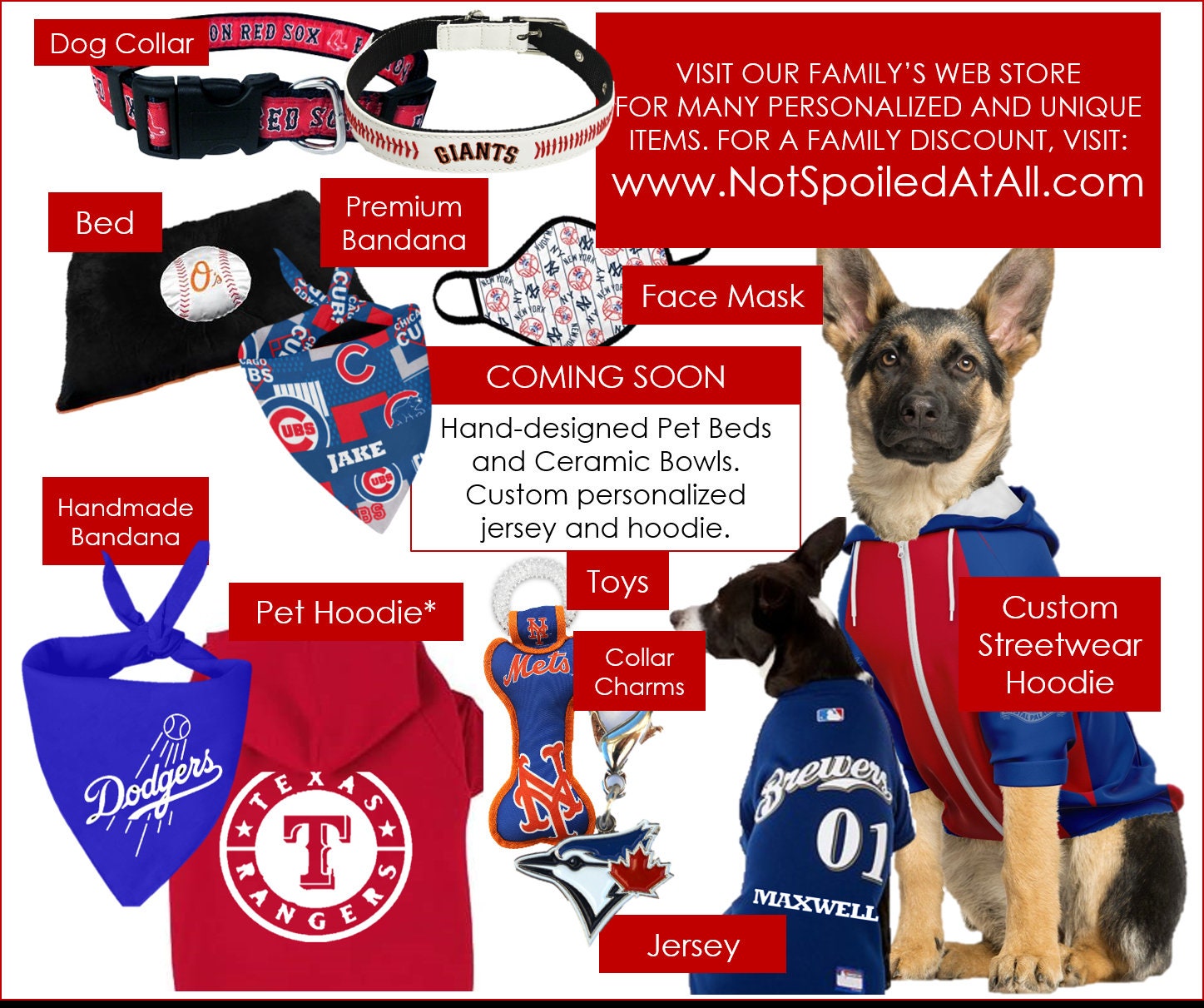 Washington Nationals Dog Jerseys, Nationals Pet Carriers, Harness