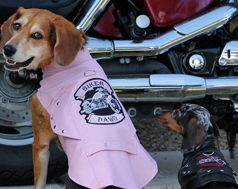 Pink Biker Dawg Motercycle Jacket