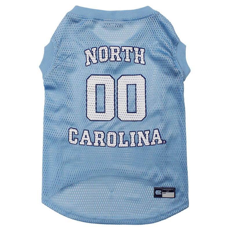 North Carolina Tar Heels licensed pet jersey image 1