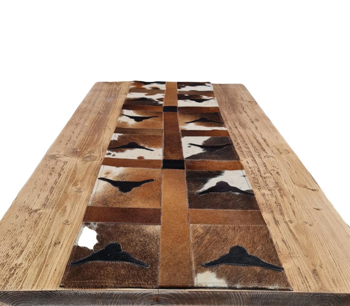 Handmade 100 Natural Cowhide Table Runner Hair on Leather Etsy