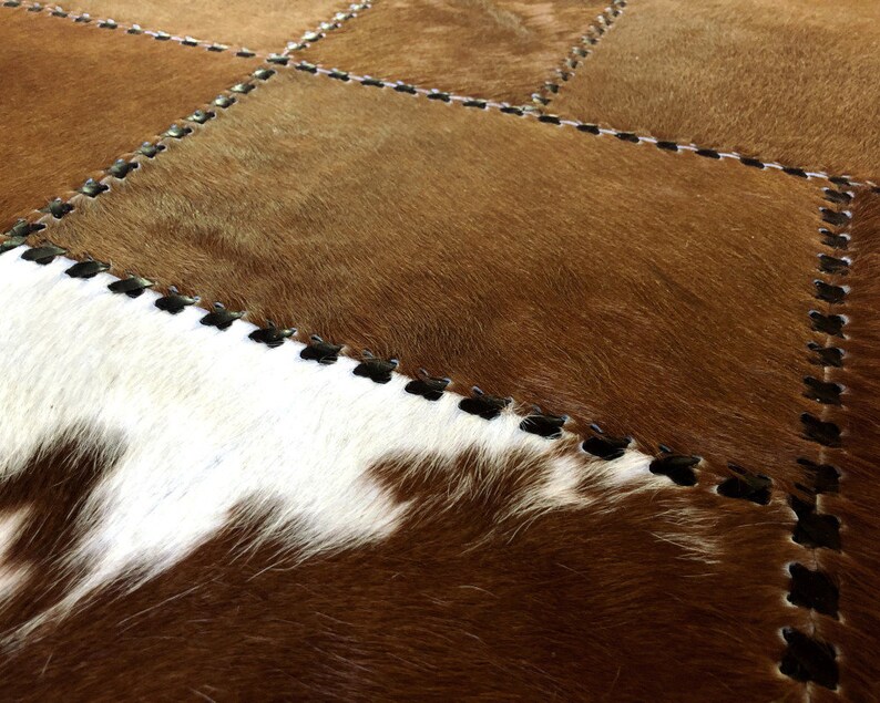 HANDMADE 100 Natural COWHIDE RUG Patchwork Cowhide Area Rug Etsy