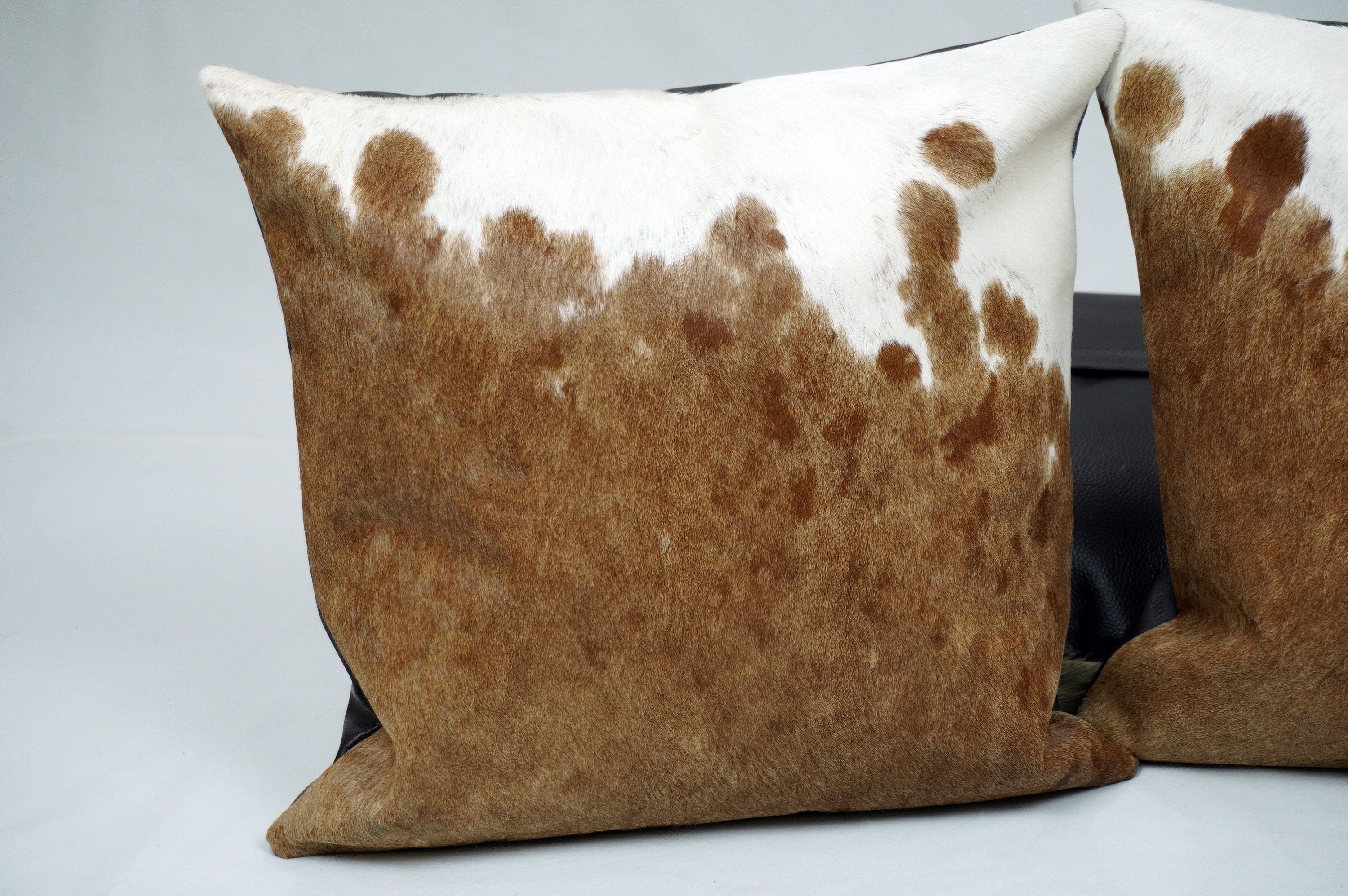 REAL Cowhide Cushion Covers 16 X 16 inch 100 Natural Hair Etsy