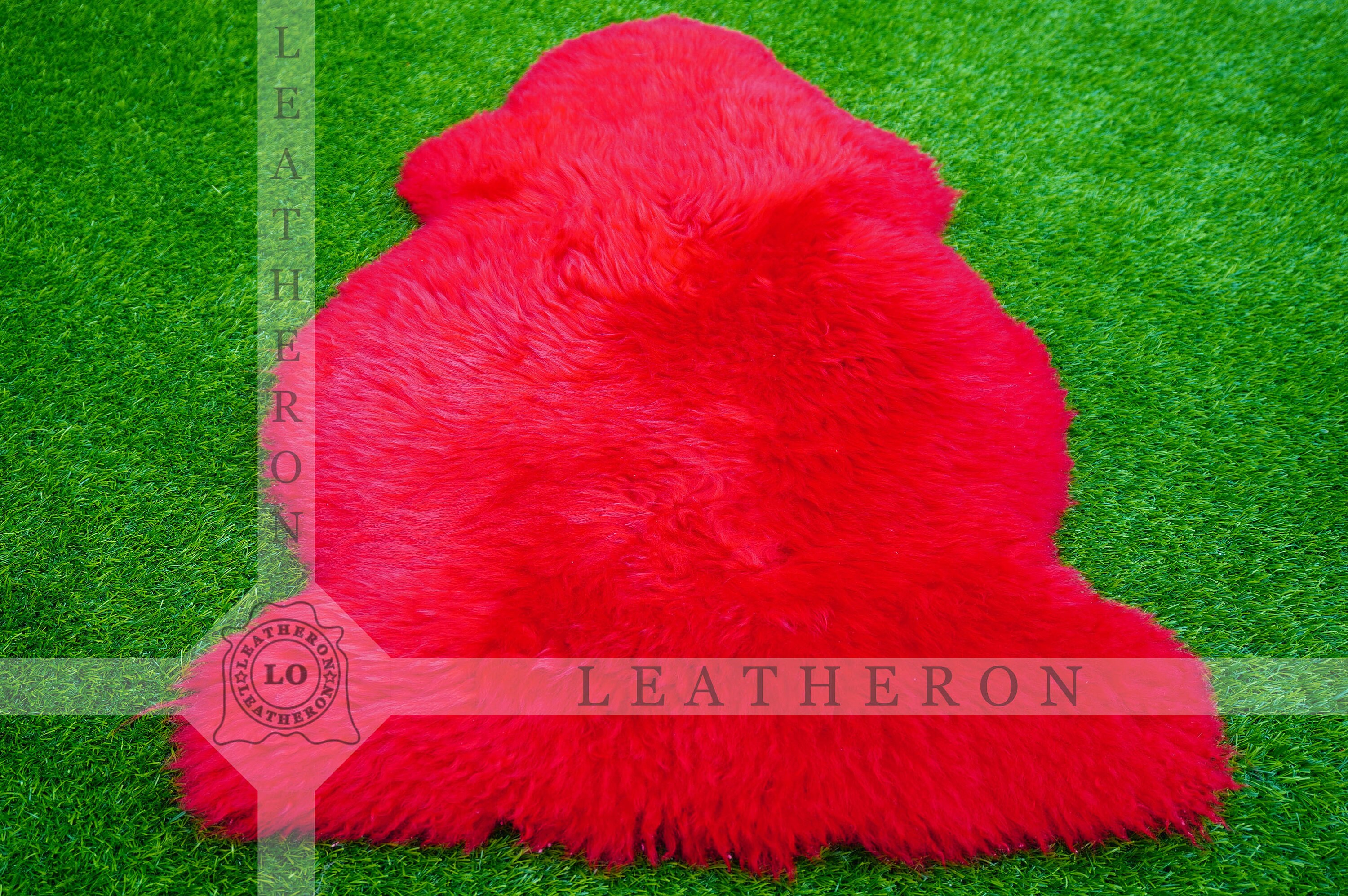 Genuine Australian Red SHEEPSKIN Rug 3 x 2 ft approx. 100 Etsy