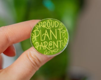 Cute Plant Girls-Gift for Plant Lovers Moms Plant Daughter Hard Enamel Pins Dads Parents