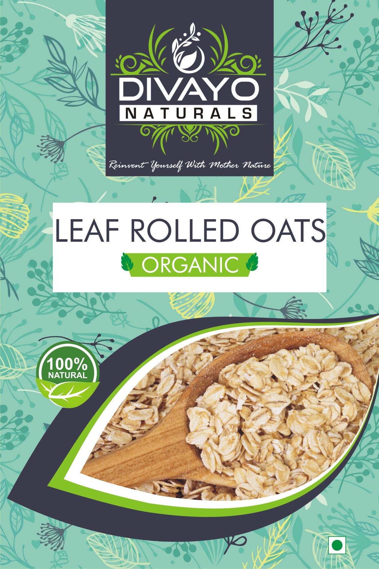 Leaf Rolled Oats 100 organic 100Gm To 1kg Etsy