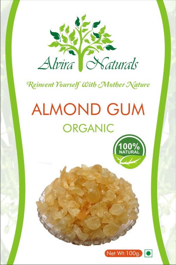 Almond Gum 100 organic Free Worldwide Shipping 100Gm To 1kg Etsy