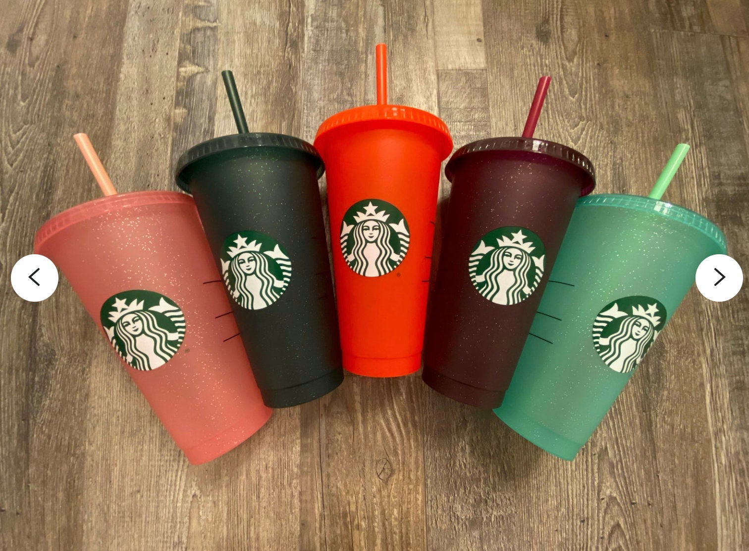 Personalized Limited Edition Starbucks Holiday Cups Etsy