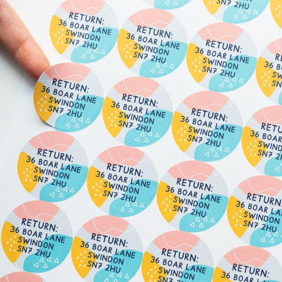 Return Point Sticker Business Return Address Labels