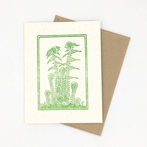 Ferns Julie De Graag Letterpress Carte de voeux