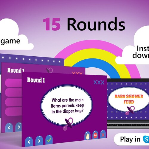 Virtual Baby Shower Game Fun Virtual Party Zoom Game Etsy