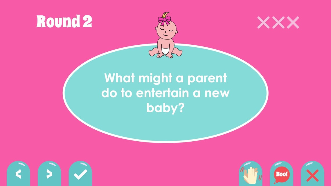 Virtual Baby Shower Game for Girls Fun Virtual Party Zoom Etsy