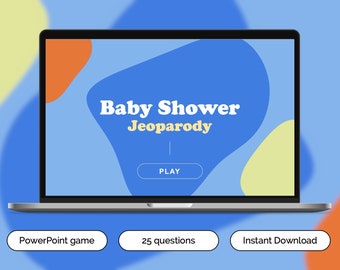 Baby Shower JeoParody Game: Fun PowerPoint Game (Digital Download)