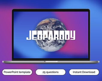 Jogo JeoParody editável: PowerPoint Virtual Zoom Party (download instantâneo)