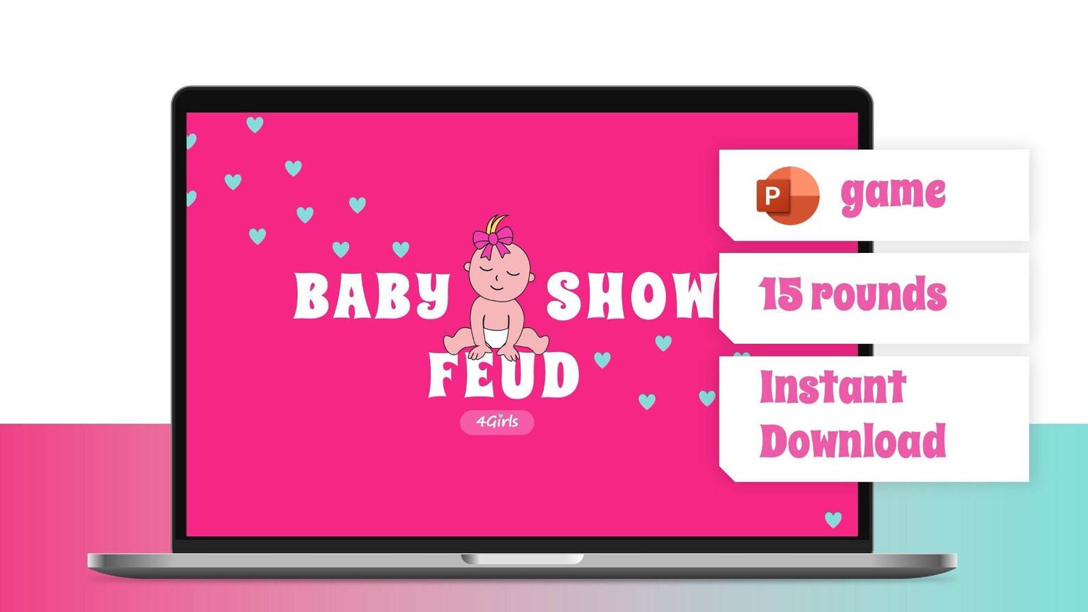 Virtual Baby Shower Game for Girls Fun Virtual Party Zoom Etsy