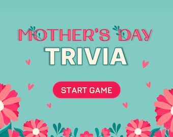 Mother's Day Trivia Game: Customizable Family Fun (Digital Download)