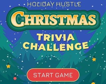 Christmas Trivia Challenge Game: Holiday Hustle PowerPoint (Digital Download)