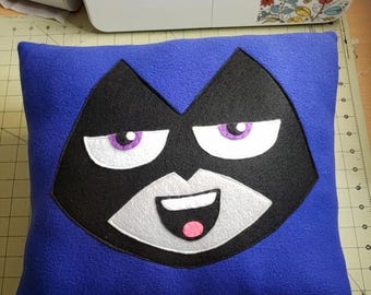 Handmade Raven Pillow / Teen Titans Go Pillow