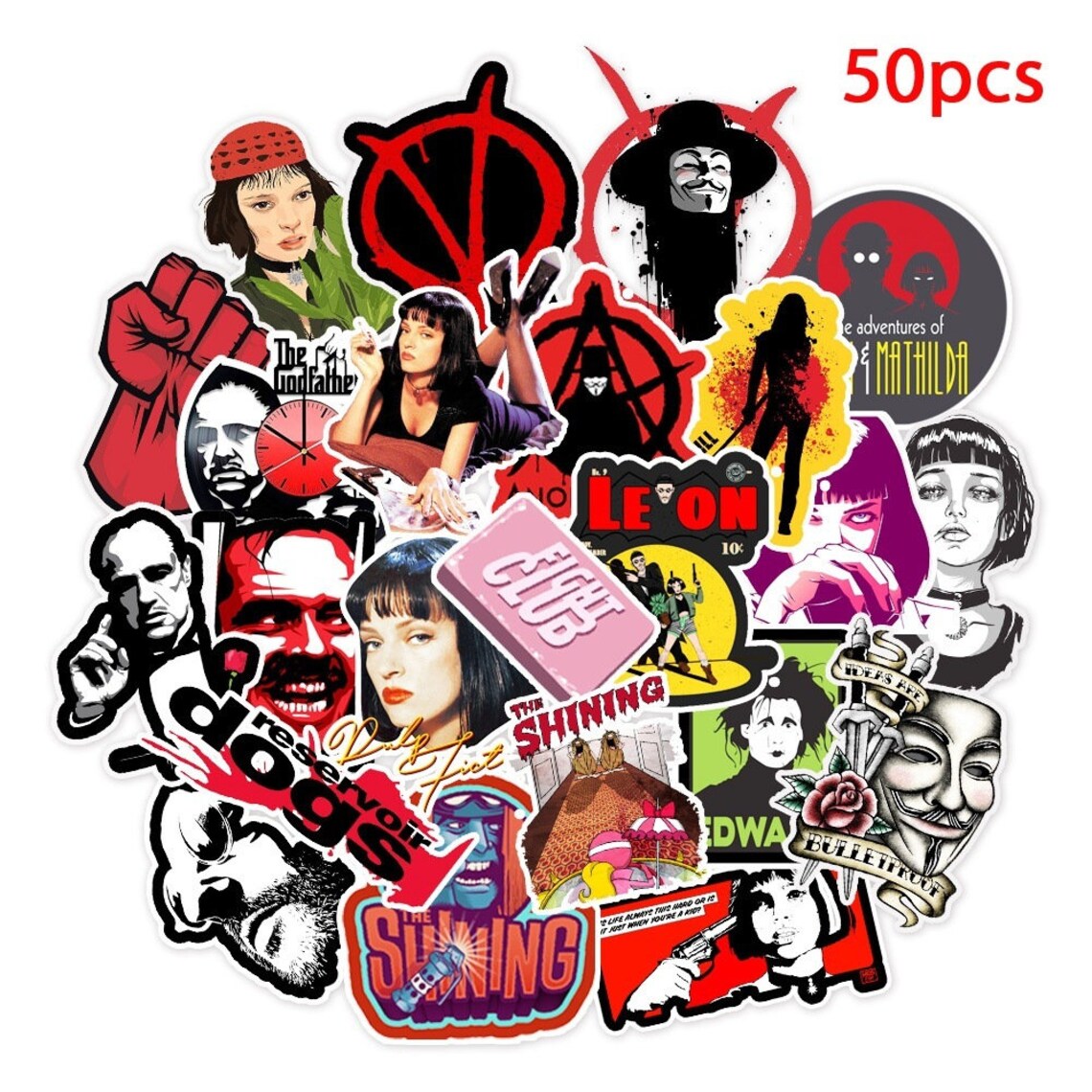 50 pcs Movie Stickers Etsy