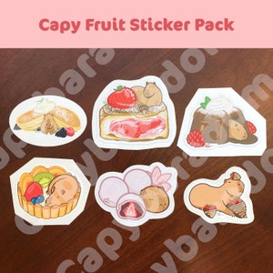 Capibara Fruit Sticker pakket